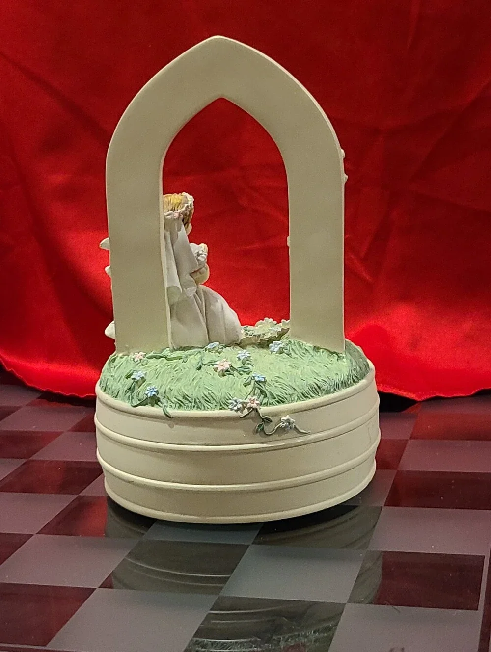 My First Holy Communion Music Box - White and Cream Figurine
